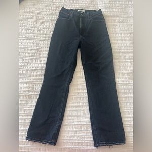 A&F Curve Love - The Ankle Straight Ultra High Rise